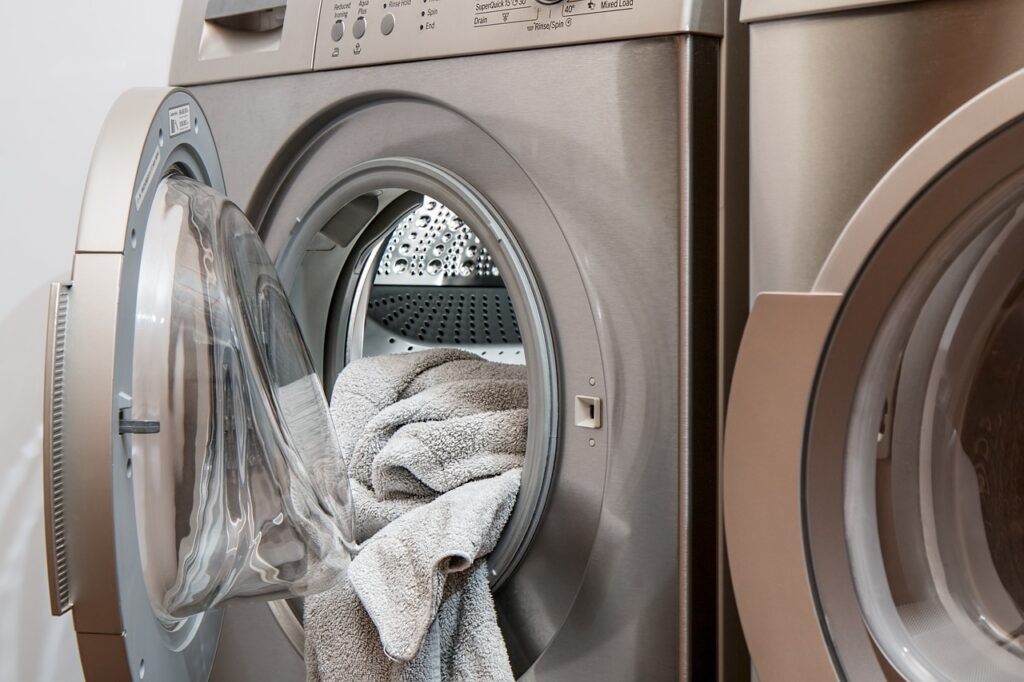 washing machine with laundy, castile soap uses